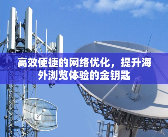 高效便捷的网络优化，提升海外浏览体验的金钥匙