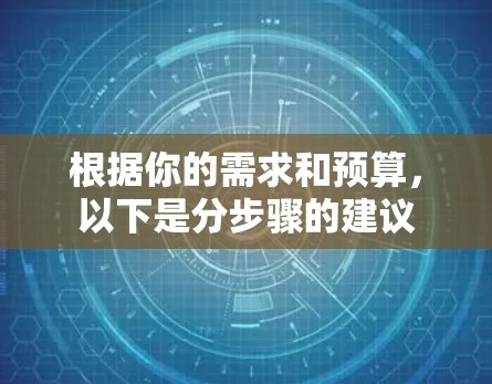 根据你的需求和预算，以下是分步骤的建议