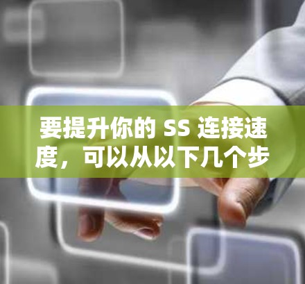 要提升你的 SS 连接速度,可以从以下几个步骤进行