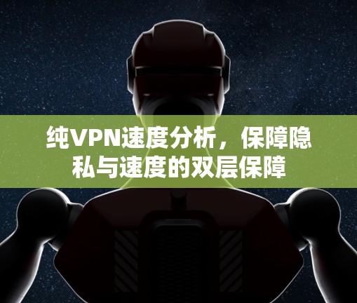 纯VPN速度分析，保障隐私与速度的双层保障