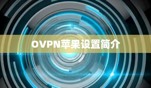OVPN苹果设置简介