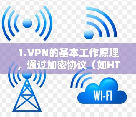 1.VPN的基本工作原理，通过加密协议（如HTTPS）将数据加密传输到目标网络，主要依靠密码和网络连接