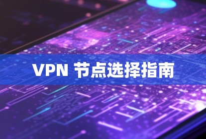 VPN 节点选择指南