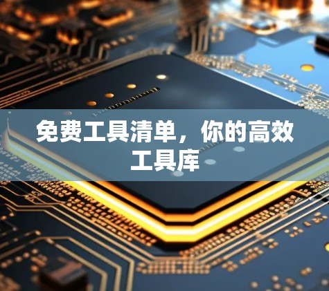 免费工具清单,你的高效工具库 免费工具清单,你的高效工具库