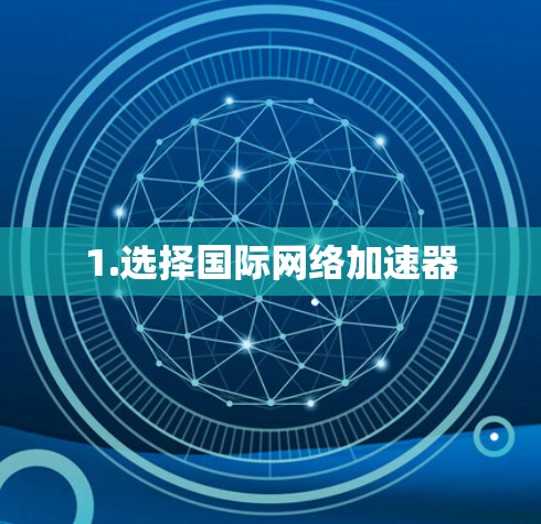 1.选择国际网络加速器
