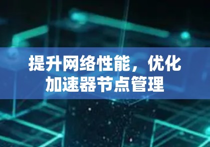 提升网络性能,优化加速器节点管理