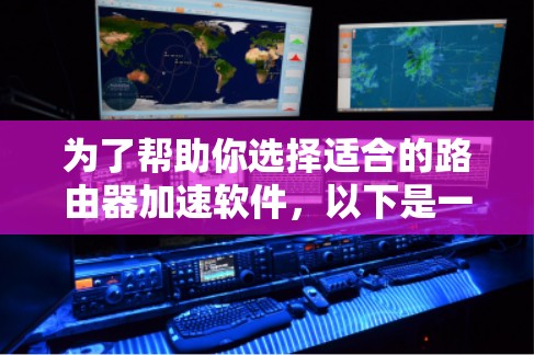 为了帮助你选择适合的路由器加速软件,以下是一个分步骤的建议