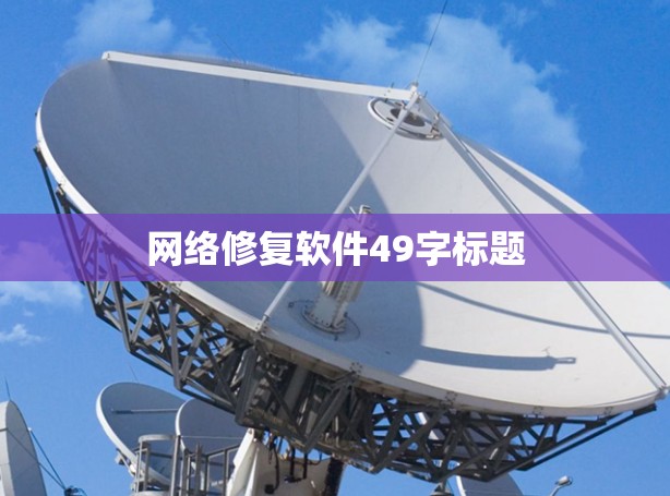 网络修复软件49字标题