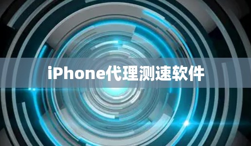 iPhone代理测速软件